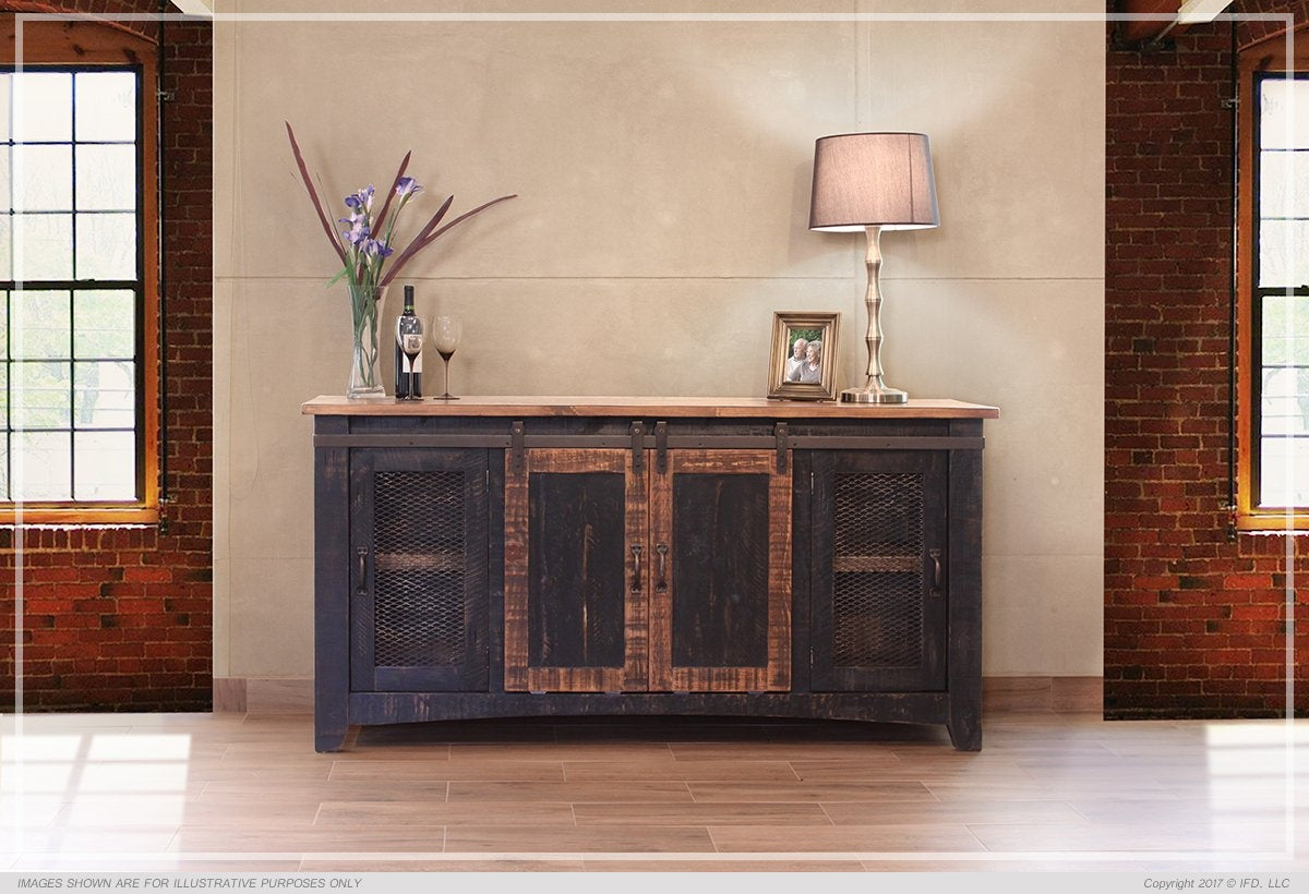 70" TV Stand w/4 doors & Shelves