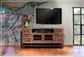 62" TV Stand w/2 Glass doors, 4 Drawers