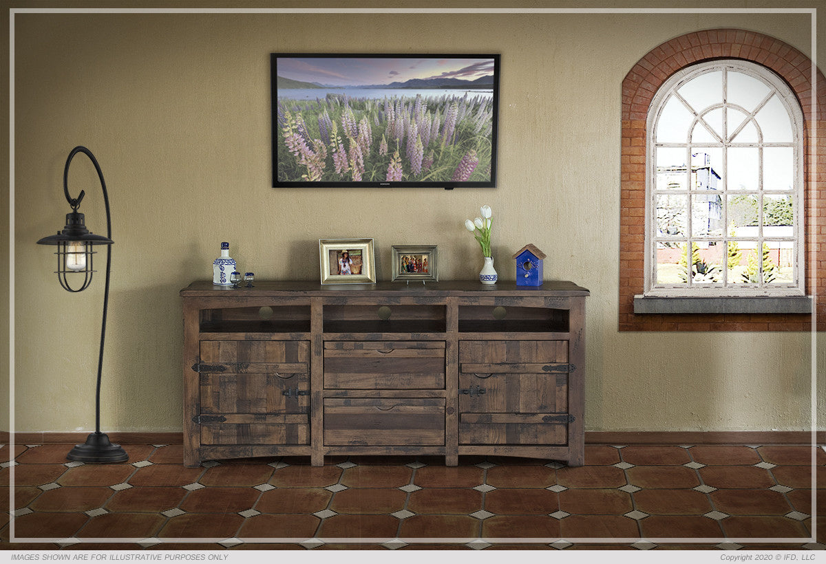 80" TV Stand w/2 Doors, 2 Drawer & 3 shelves