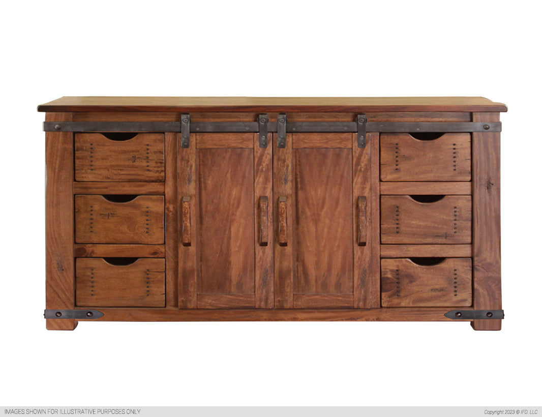 6 Drawer, 2 Door 60"TV Stand