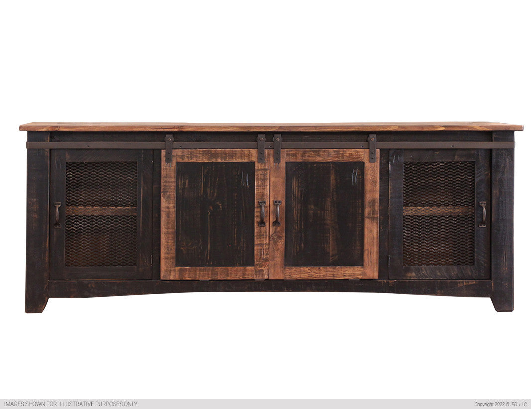 70" TV Stand w/4 doors & Shelves