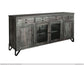 80" TV Stand w/4 Drawer, 2 Door & 2 Glass Door