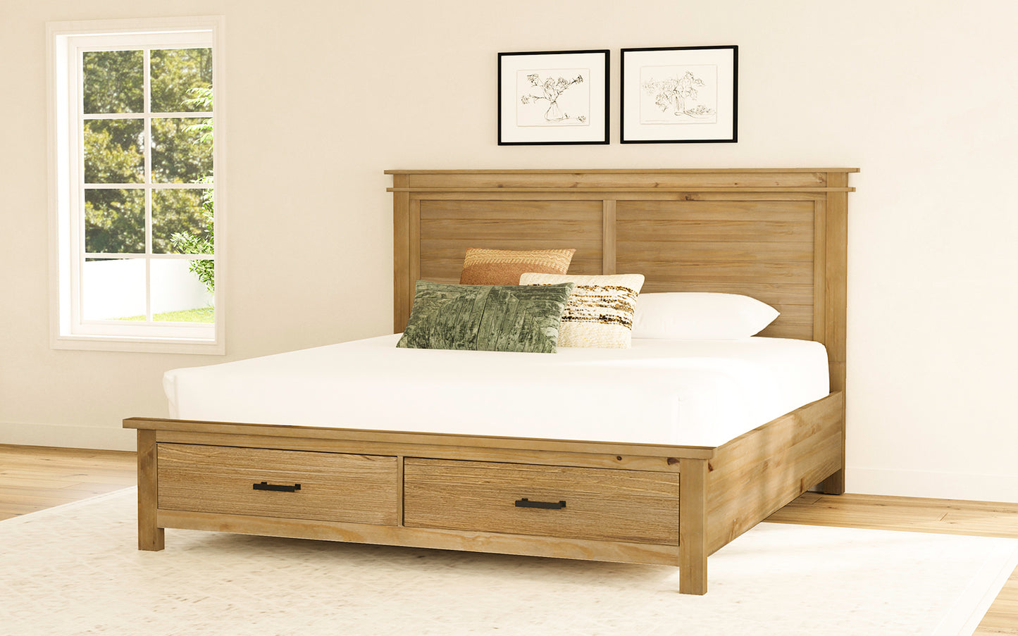 QUEEN STORAGE BED