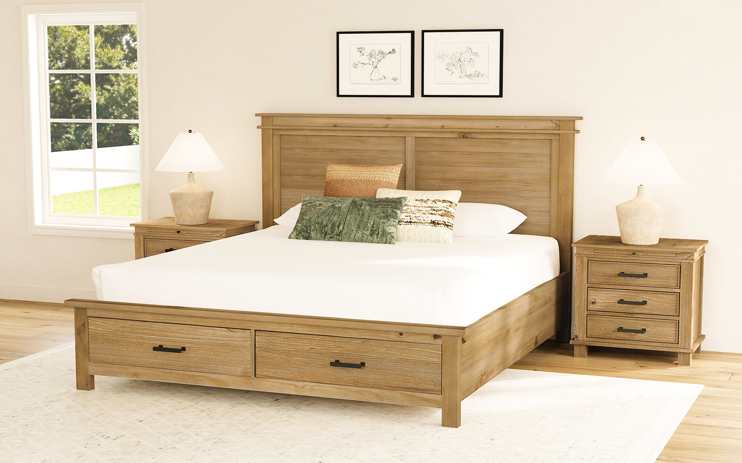 QUEEN STORAGE BED