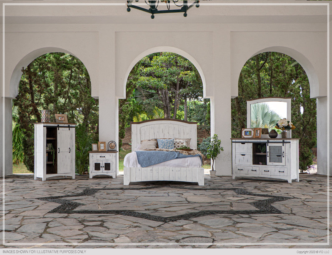 6 Drawer, 1 Mesh Door Dresser