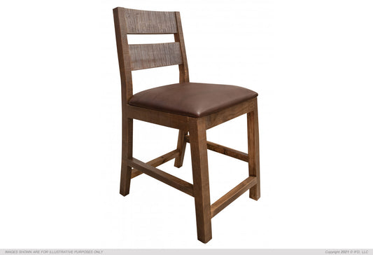 Faux Leather Seat 30" Barstool