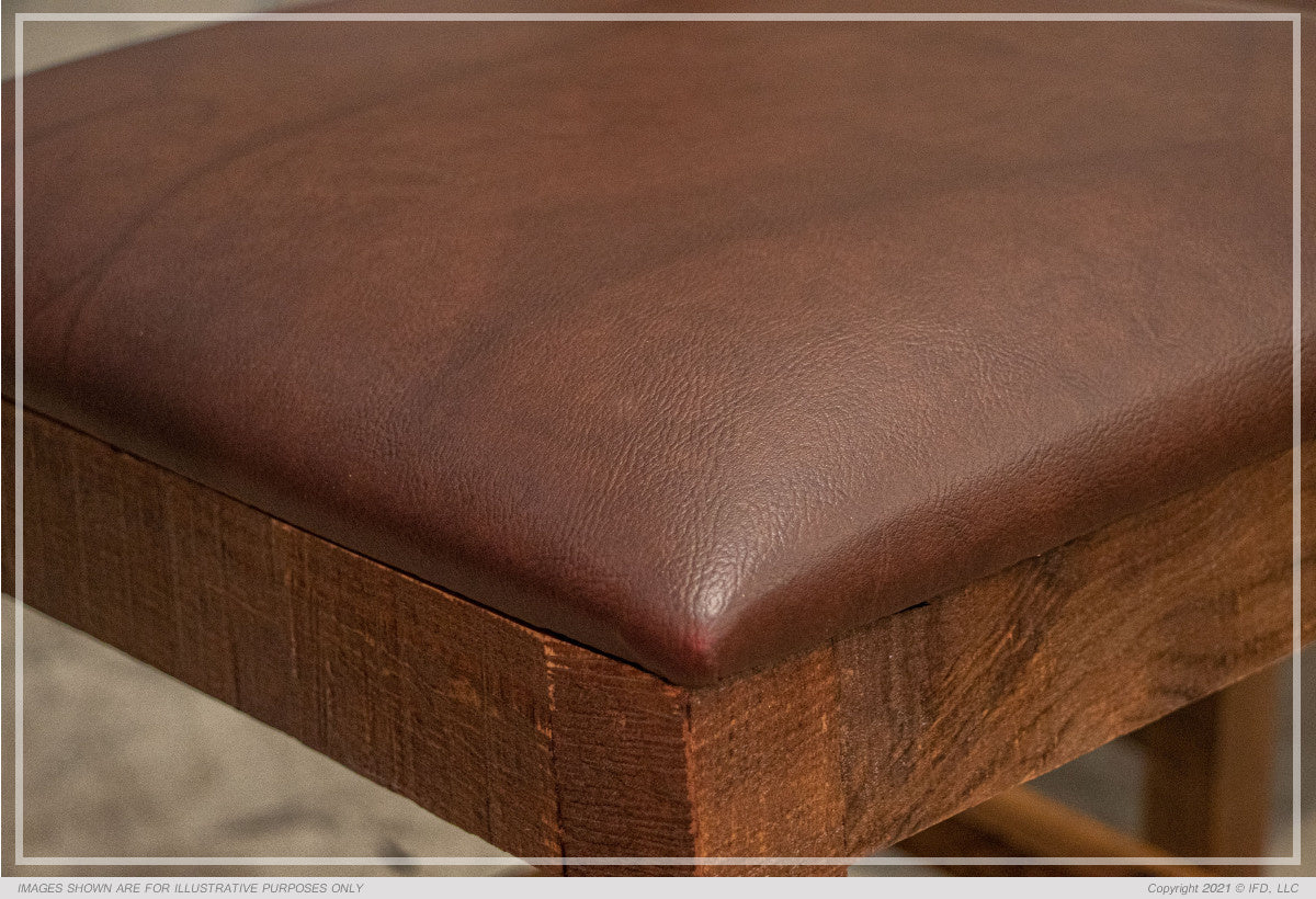 Faux Leather Seat 30" Barstool