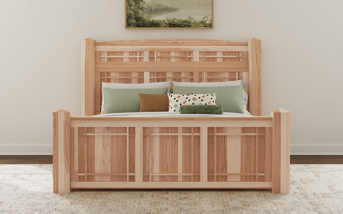 KING ARCH PANEL BED