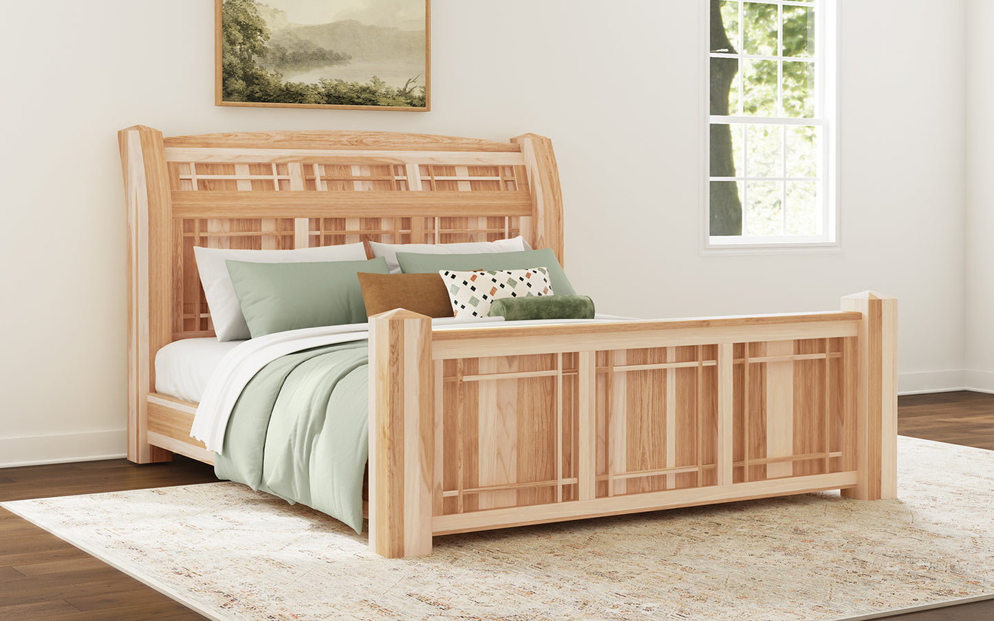 KING ARCH PANEL BED