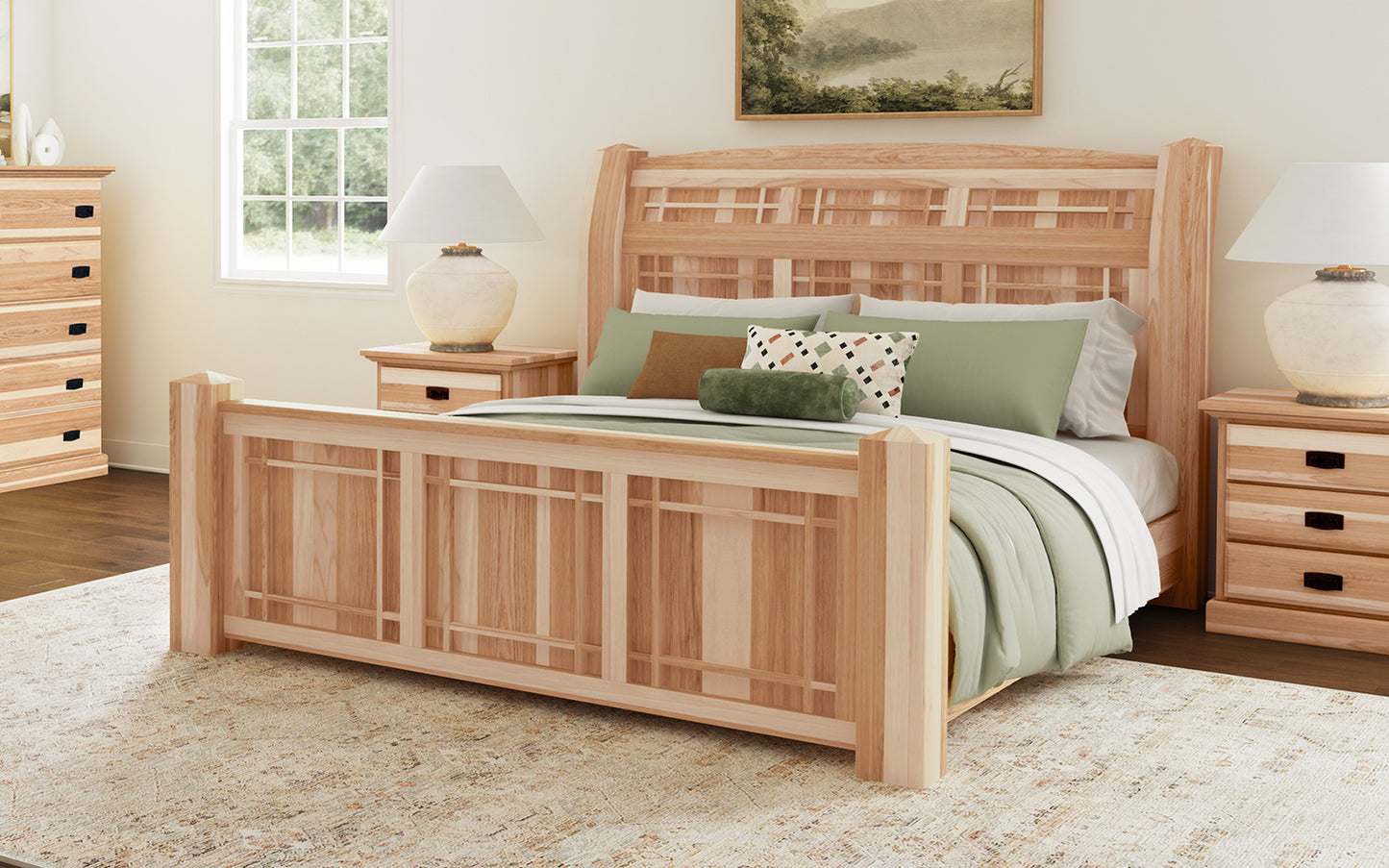 KING ARCH PANEL BED