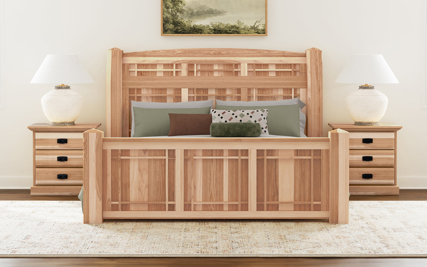 KING ARCH PANEL BED
