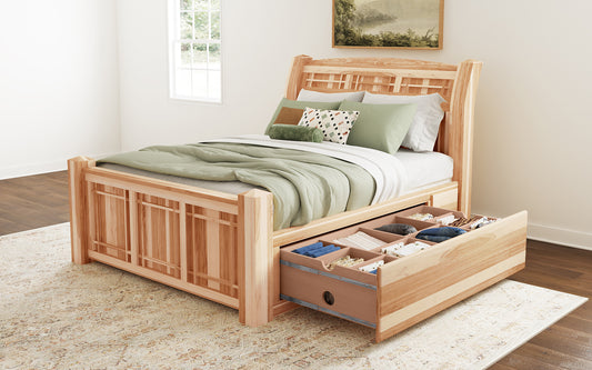 KING ARCH STORAGE BED