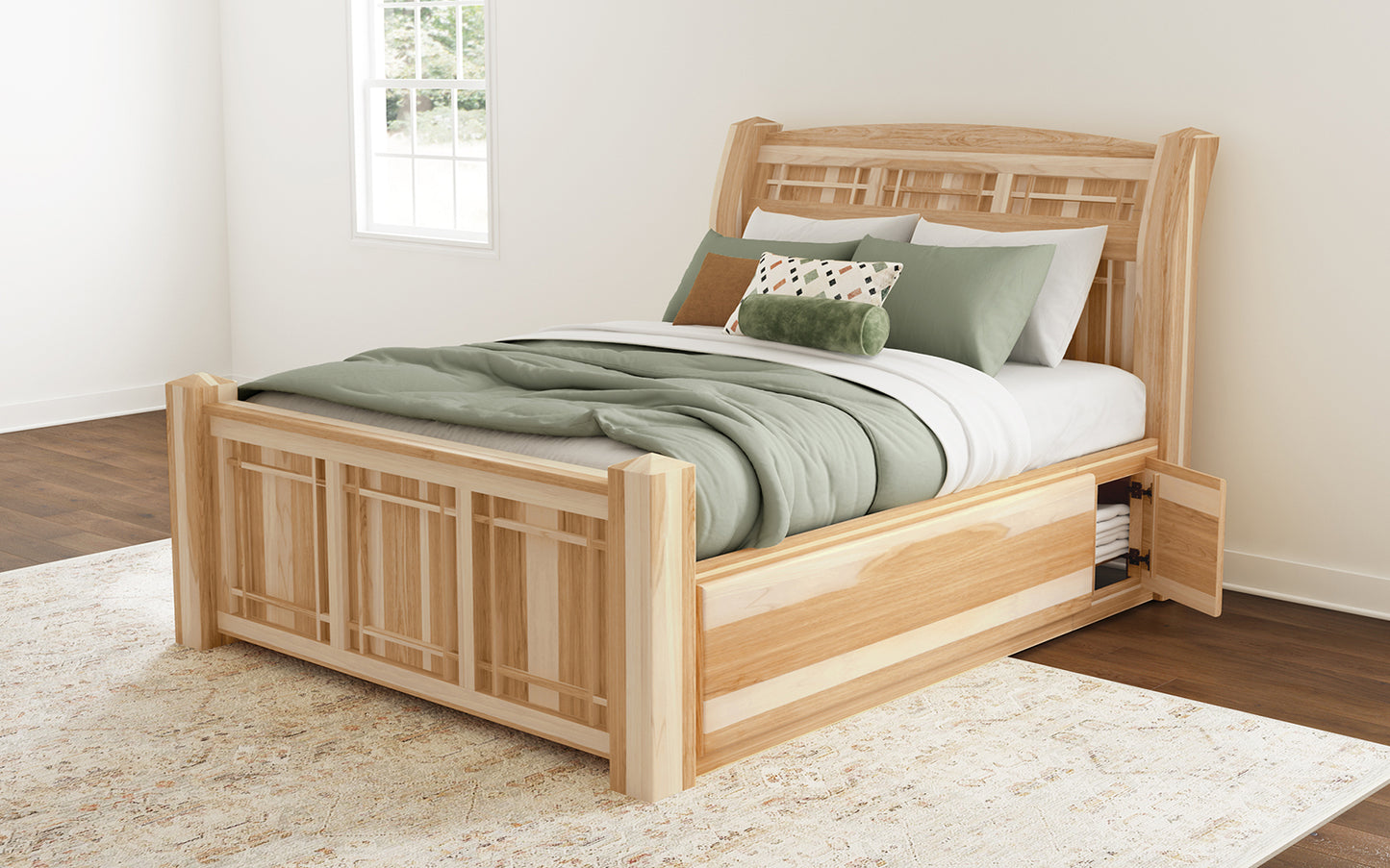 KING ARCH STORAGE BED