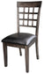 GRIDBACK UPHOLSTERED SIDE CHAIR