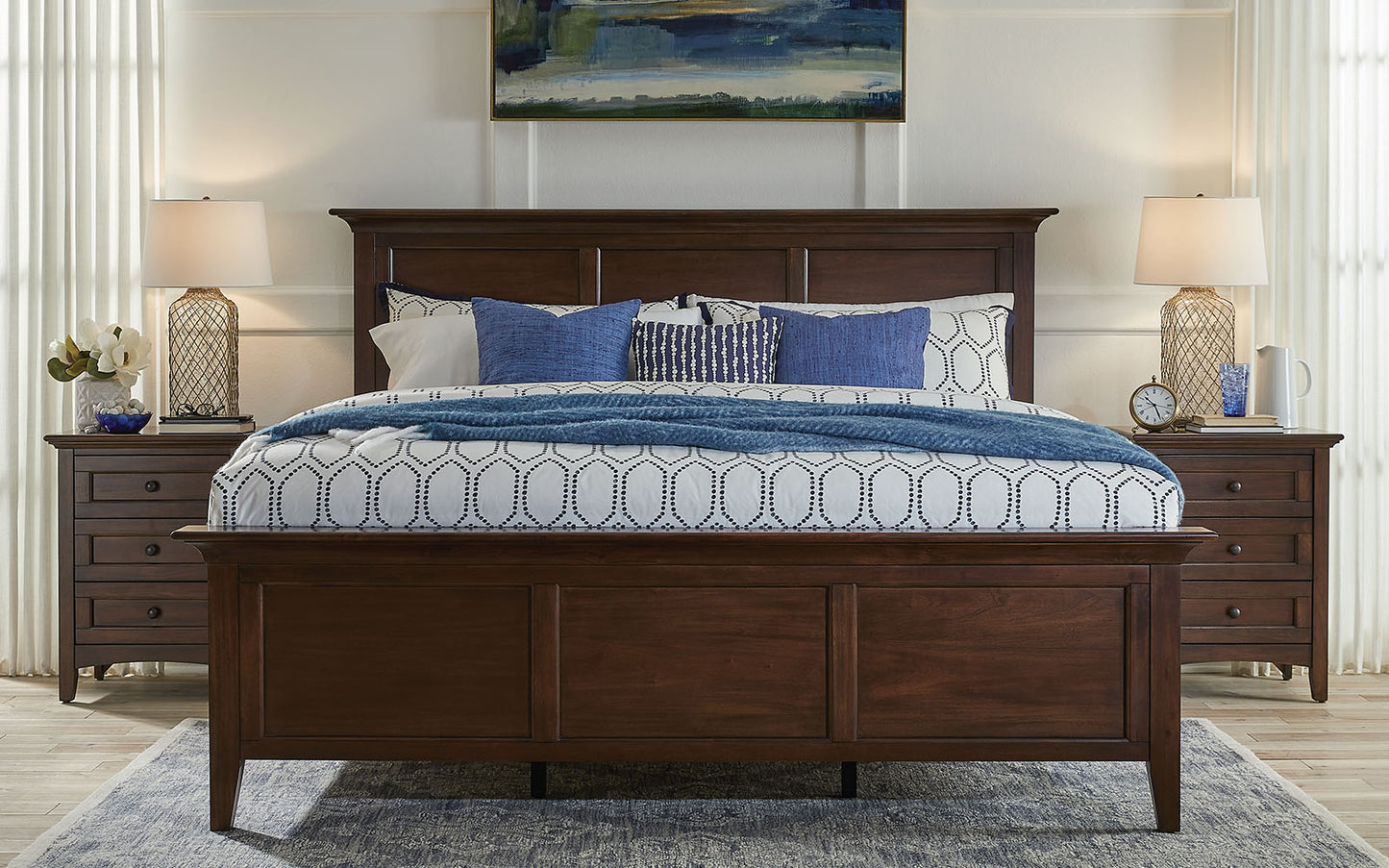 KING PANEL BED