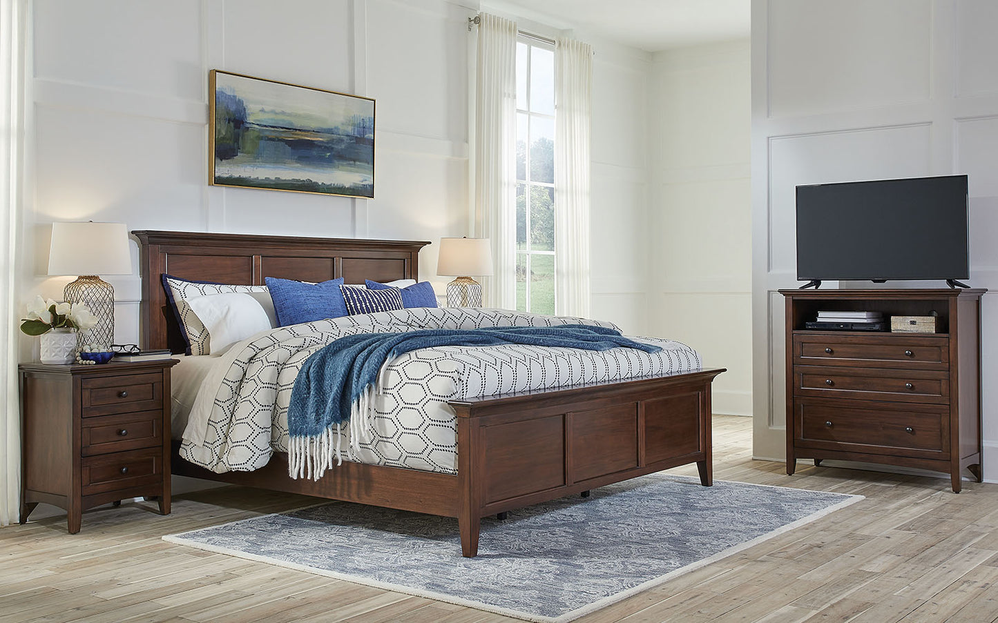 KING PANEL BED