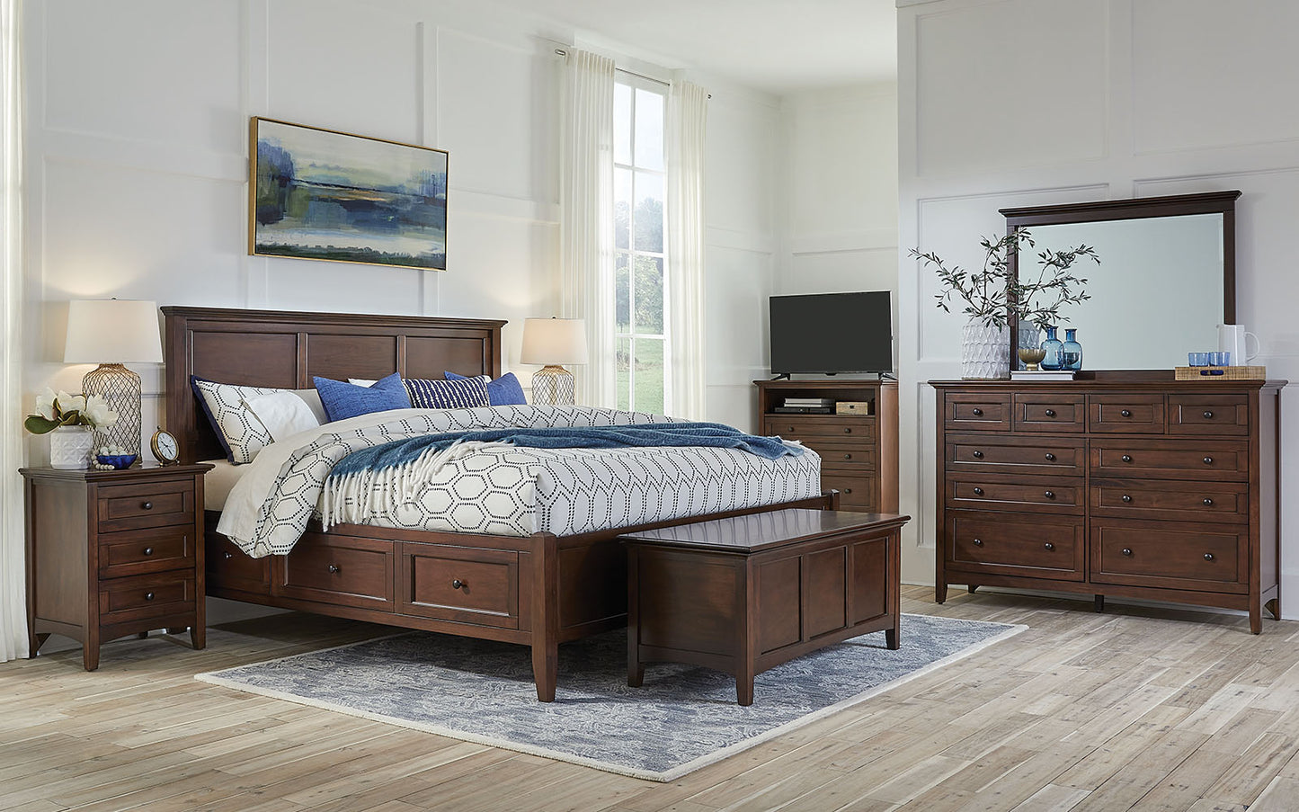 KING STORAGE BED