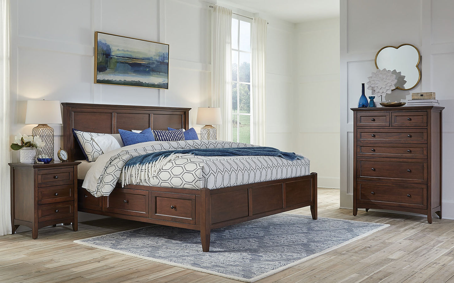 KING STORAGE BED