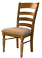 LADDERBACK UPHOLSTERED SIDE CHAIR