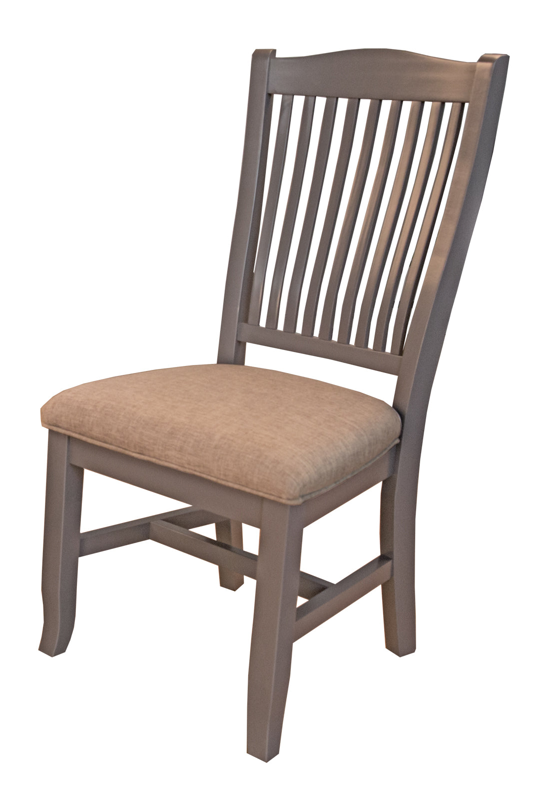 SLATBACK SIDE CHAIR -UPH. SEAT