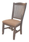 SLATBACK SIDE CHAIR -UPH. SEAT