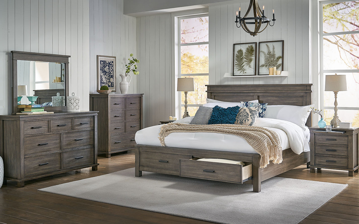 KING STORAGE BED