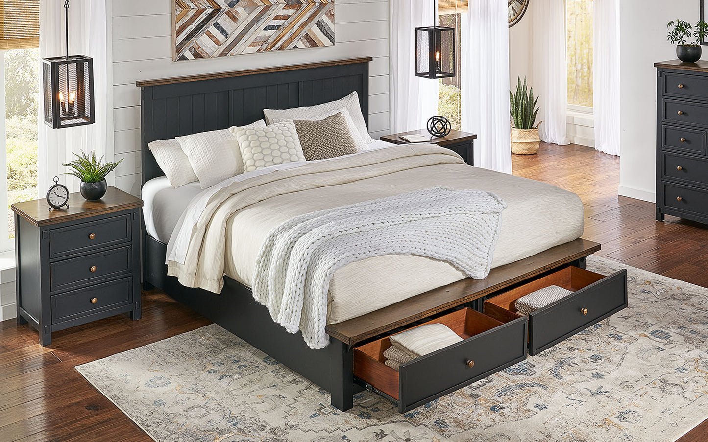 KING STORAGE BED