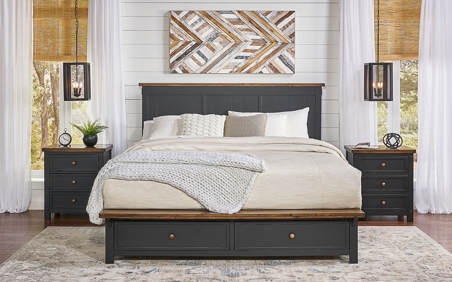 CAL KING STORAGE BED