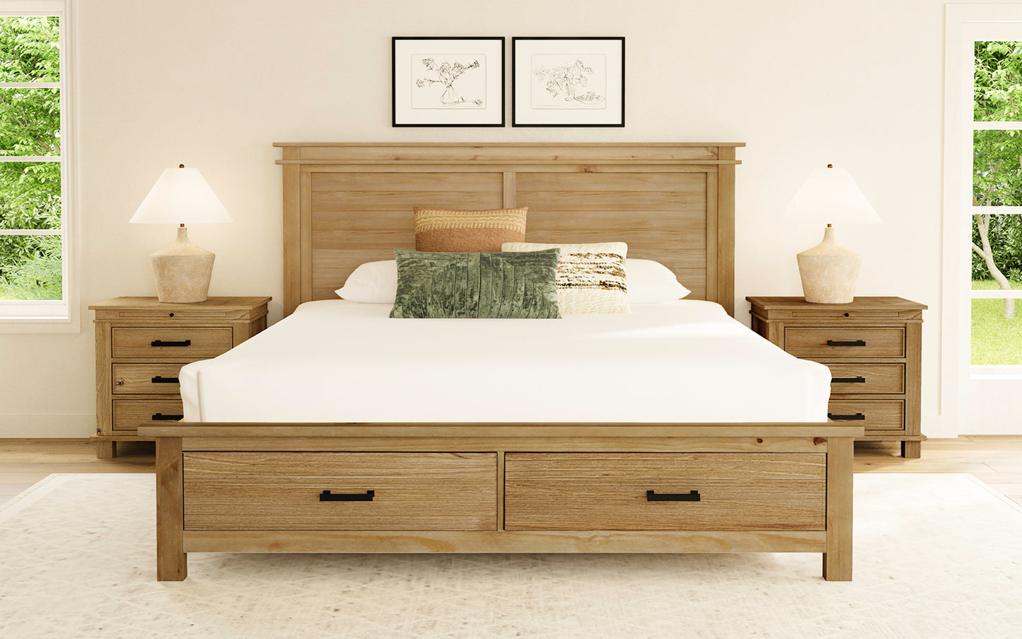 CAL KING STORAGE BED