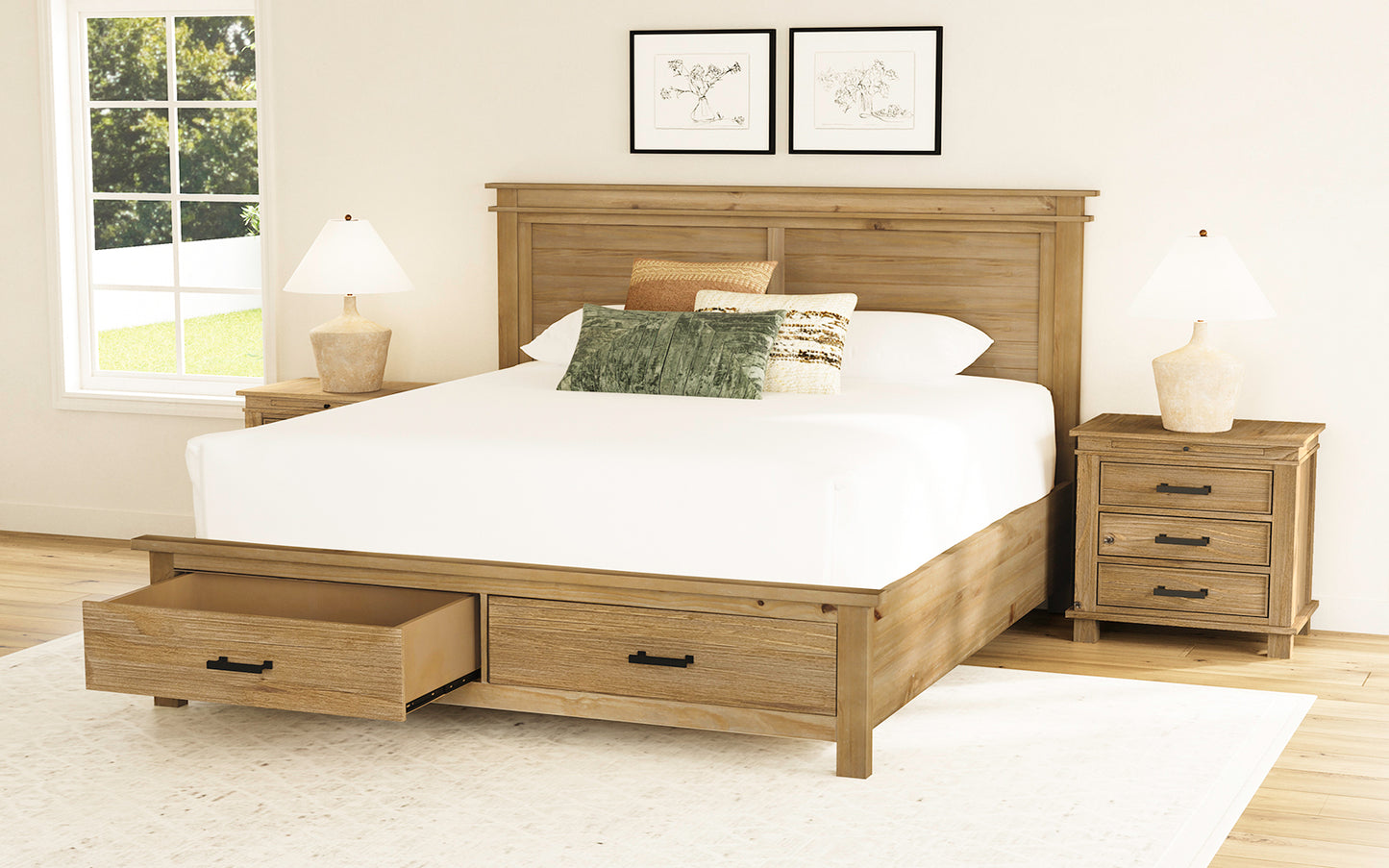KING STORAGE BED
