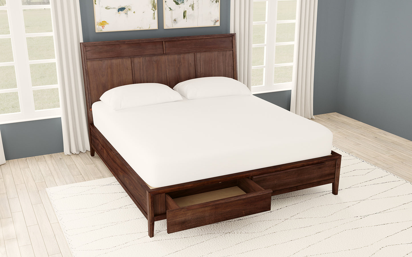 KING STORAGE BED