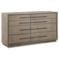 Durango 4-piece California King Bedroom Set Taupe Oak