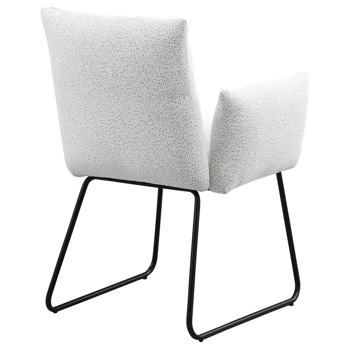 Ackland Upholstered Dining Arm Chair Light Grey (Set of 2)