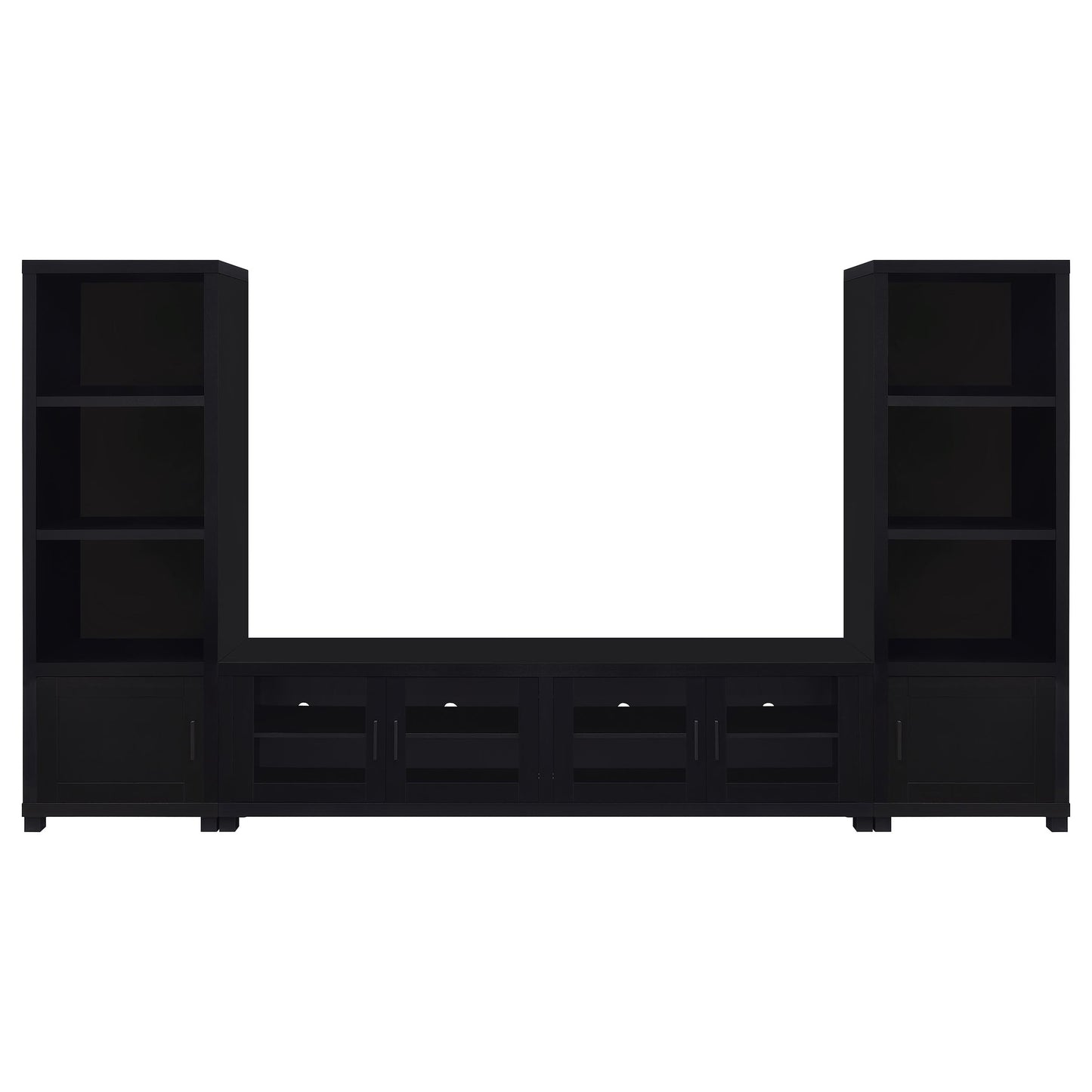 Jupiter 3-piece Entertainment Center 79-inch TV Stand Black