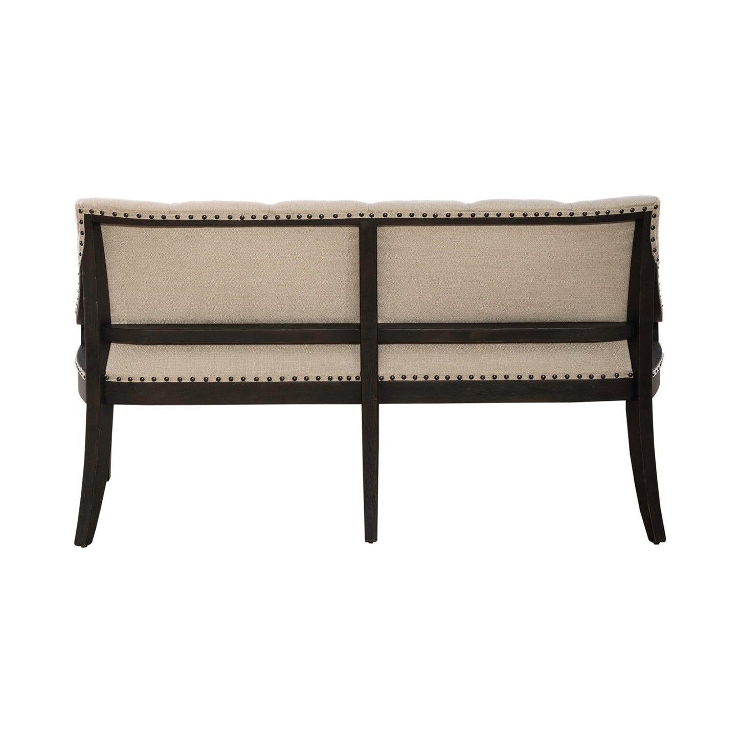 Americana Farmhouse - Uph Shelter Dining Bench- Black