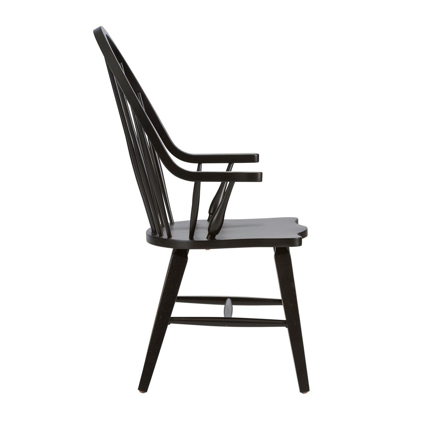 Hearthstone Ridge - Windsor Back Arm Chair - Black
