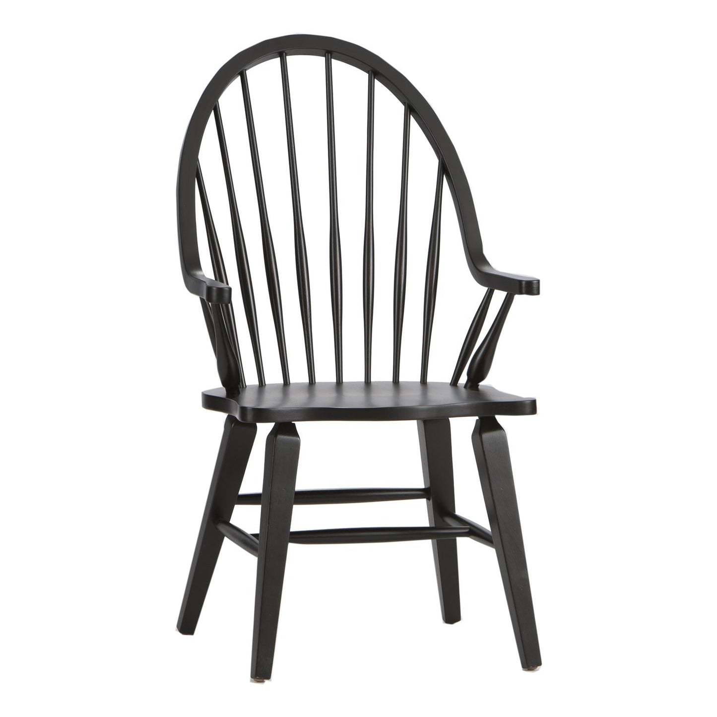 Hearthstone Ridge - Windsor Back Arm Chair - Black