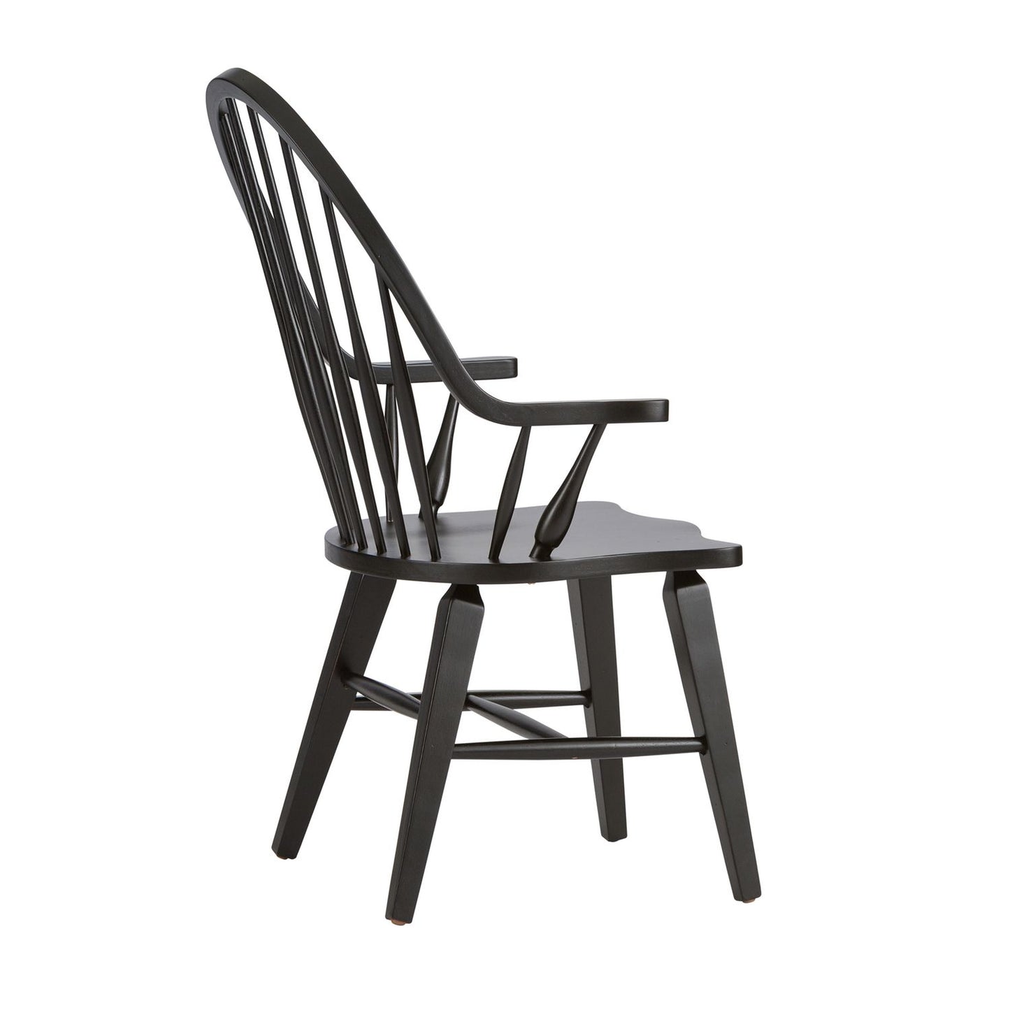 Hearthstone Ridge - Windsor Back Arm Chair - Black