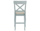 Darcy Solid Wood 24″ Counter Stool, Mint Green and Parchment Finish