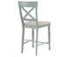 Darcy Solid Wood 24″ Counter Stool, Mint Green and Parchment Finish