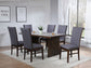 Sherwood 7-piece Rectangular Dining Table Set Brown