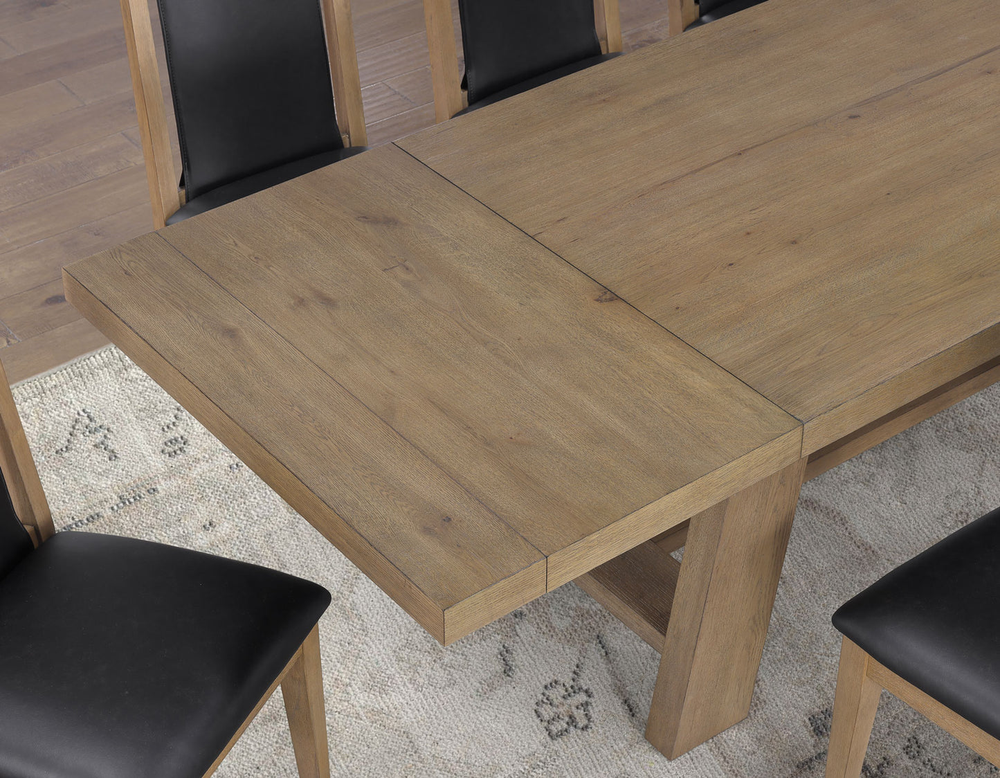 Orinda 5-Piece 72-108-inch Dining Table Set with 4 Side Chairs