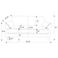 Selma 2-piece Velvet Upholstered Crescent Arm Sofa Set Rust