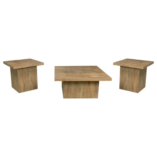 Devar 3-piece Square Coffee and End Table Set Mango