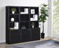 Westpark 3-shelf Bookcase USB and Lockable Drawer Black
