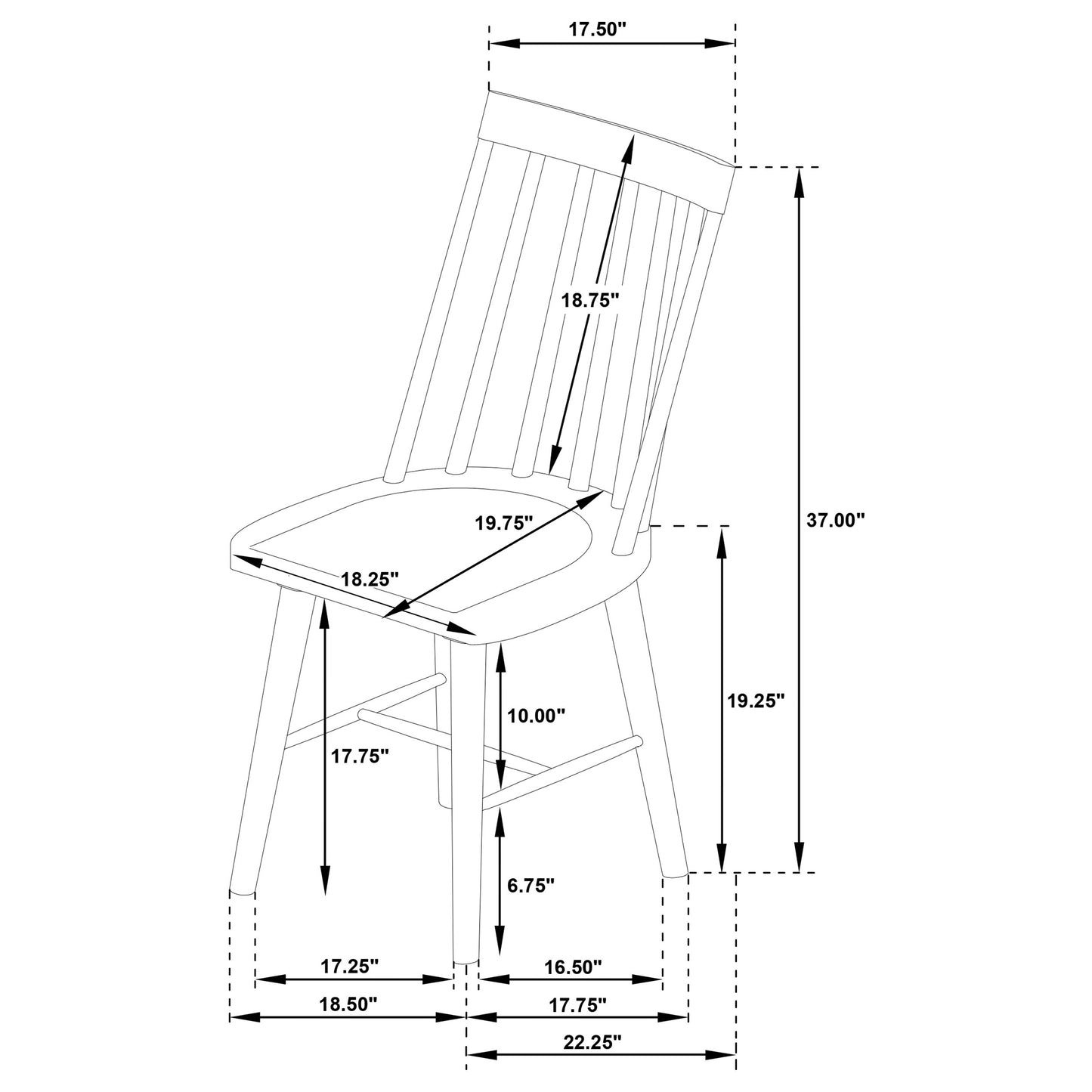 Middleton 6-piece Extension Leaf Dining Set Natural Brown