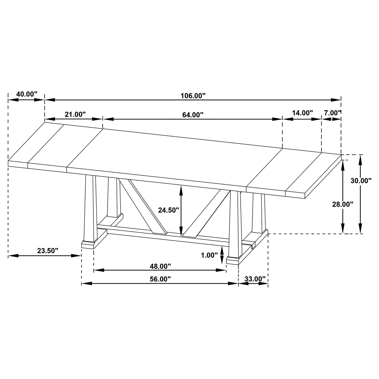 Middleton 10-piece Extension Leaf Dining Set Natural Brown and Black