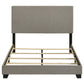 Dorian Fabric Upholstered Full Panel Bed Taupe