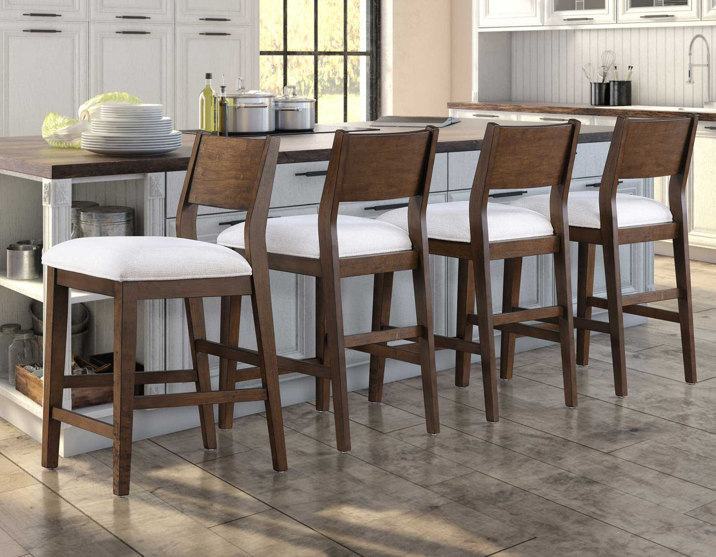 Canton Cushioned Seat 24″ Counter Stool