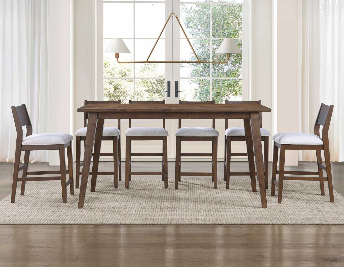 Canton 5-Piece 72″ Counter Dining Set